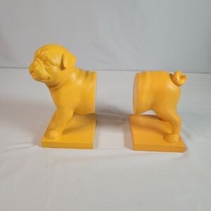 Three Hands Corp._Dog Bookends Home Decor 8" Long X 8" Tall in Yellow